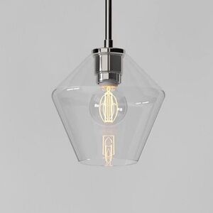 West Elm Clear Glass Pendant Light
